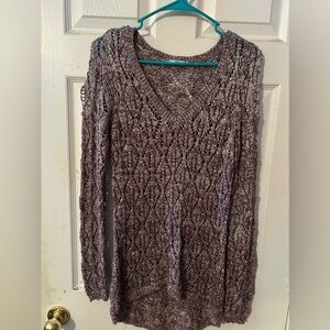 Maurices Purple Sequin Sweater